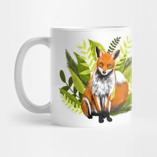 Fox Among the Leaves Mug